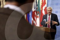  NY: United Nations Press Conference On Refugees
