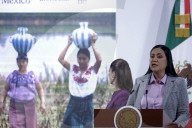 Mexico’s President Sheinbaum Pardo Holds Briefing Conference
