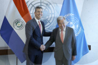  NY: UN Secretary General Meets With President, Republic Of Paraguay