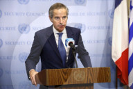  NY: United Nations Press Conference For The Atomic Energy
