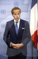  NY: United Nations Press Conference For The Atomic Energy