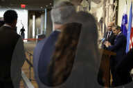  NY: United Nations Press Conference For The Atomic Energy