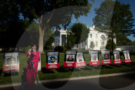 Signs of alleged criminal immigrants displayed at White House