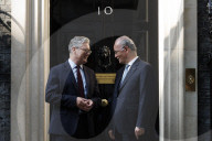 Prime Minister Keir Starmer meets Palestine PM Mohammad Mustafa