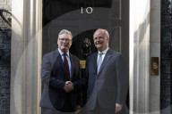 Prime Minister Keir Starmer meets Palestine PM Mohammad Mustafa