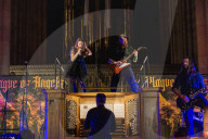 York Minster hosts controversial metal concert by A Plague of Angels, as threatened protests fail to materialise.