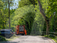 Paper Waste Collection In Residential Area Of Munich