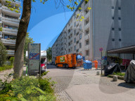 Paper Waste Collection In Residential Area Of Munich
