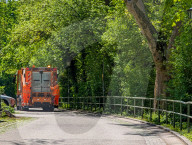 Paper Waste Collection In Residential Area Of Munich