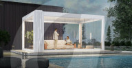 Smart pergola for outside living whatever the weather