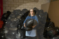 'You sold it - now recycle it': Wendy Ward, the protesters mailing worn-out clothes to the shops they bought them from.