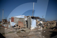 Aftermath of Russian occupation of Maksymivka village in Mykolaiv region