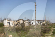 Aftermath of Russian occupation of Maksymivka village in Mykolaiv region
