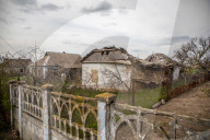 Aftermath of Russian occupation of Maksymivka village in Mykolaiv region