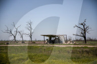Aftermath of Russian occupation of Maksymivka village in Mykolaiv region