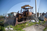 Aftermath of Russian occupation of Maksymivka village in Mykolaiv region