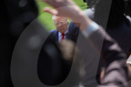 President Trump Departs White House On 100th Day