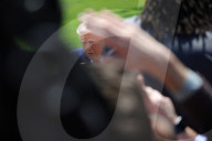 President Trump Departs White House On 100th Day