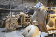 Production Of Wooden Vehicle Replicas In Indonesia