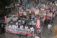 SUCI (Communist) Rally Against Attack In Kashmir, India.