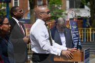 Mayor Of New York City Eric Adams Speaks As Part Of Budget Week At P.S. 20 Anna Silver School In East Village Manhattan New York
