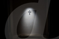 People Pay Tribute To The Tomb Of Pope Francis As Vatican Prepares For Conclave