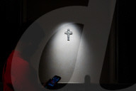 People Pay Tribute To The Tomb Of Pope Francis As Vatican Prepares For Conclave