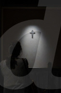 People Pay Tribute To The Tomb Of Pope Francis As Vatican Prepares For Conclave