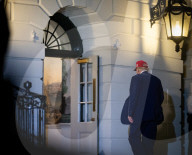 Trump arrives at White House on Marine One, April 29, 2025