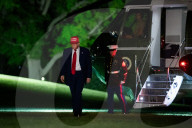 Trump arrives at White House on Marine One, April 29, 2025