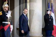 Emmanuel Macron Meets Bart De Wever, Belgium's Prime-Minister, At The Elysee Palace In Paris