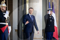Emmanuel Macron Meets Bart De Wever, Belgium's Prime-Minister, At The Elysee Palace In Paris