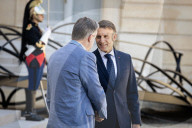Emmanuel Macron Meets Bart De Wever, Belgium's Prime-Minister, At The Elysee Palace In Paris