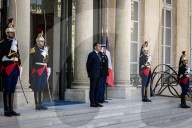 Emmanuel Macron Meets Bart De Wever, Belgium's Prime-Minister, At The Elysee Palace In Paris