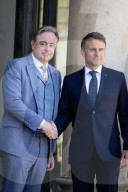 Emmanuel Macron Meets Bart De Wever, Belgium's Prime-Minister, At The Elysee Palace In Paris