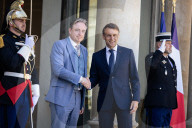 Emmanuel Macron Meets Bart De Wever, Belgium's Prime-Minister, At The Elysee Palace In Paris