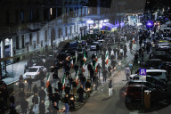 The Torchlight Procession For The 50 Years Since The Murder Of Sergio Ramelli, 18-year-old Member Of MSI Killed In 1975 By Militants Of Avanguardia Operaia And In Memory Of Carlo Borsani And Enrico Pedenovi Organized By Far Right Activists In Milan