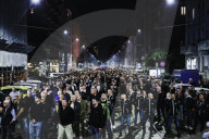 The Torchlight Procession For The 50 Years Since The Murder Of Sergio Ramelli, 18-year-old Member Of MSI Killed In 1975 By Militants Of Avanguardia Operaia And In Memory Of Carlo Borsani And Enrico Pedenovi Organized By Far Right Activists In Milan
