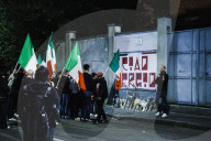 The Torchlight Procession For The 50 Years Since The Murder Of Sergio Ramelli, 18-year-old Member Of MSI Killed In 1975 By Militants Of Avanguardia Operaia And In Memory Of Carlo Borsani And Enrico Pedenovi Organized By Far Right Activists In Milan