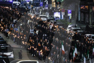 The Torchlight Procession For The 50 Years Since The Murder Of Sergio Ramelli, 18-year-old Member Of MSI Killed In 1975 By Militants Of Avanguardia Operaia And In Memory Of Carlo Borsani And Enrico Pedenovi Organized By Far Right Activists In Milan