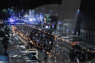 The Torchlight Procession For The 50 Years Since The Murder Of Sergio Ramelli, 18-year-old Member Of MSI Killed In 1975 By Militants Of Avanguardia Operaia And In Memory Of Carlo Borsani And Enrico Pedenovi Organized By Far Right Activists In Milan