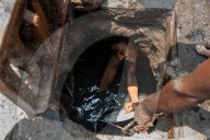 Municipal Workers Clean Dhaka Sewers Ahead Of Monsoon