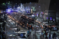 The Torchlight Procession For The 50 Years Since The Murder Of Sergio Ramelli, 18-year-old Member Of MSI Killed In 1975 By Militants Of Avanguardia Operaia And In Memory Of Carlo Borsani And Enrico Pedenovi Organized By Far Right Activists In Milan
