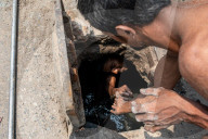 Municipal Workers Clean Dhaka Sewers Ahead Of Monsoon