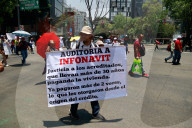Protest Against High Fees Of National Workers' Housing Fund Institute