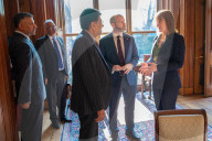 Rachel Reeves UK Chancellor of the Exchequer welcomes India’s Minister of Commerce and Industry Piyush Vedprakash Goyal