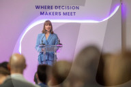 Rachel Reeves UK Chancellor of the Exchequer gives a speech at the Innovate Finance conference