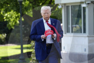 President Trump Leaves White House For Michigan