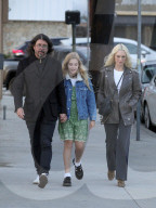Dave Grohl, 56, puts his love child drama to one side as he enjoys a tender family day out with wife Jordyn Blum and all of their daughters.