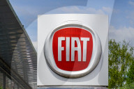 FIAT Logo Sign Displayed At Dealership Location